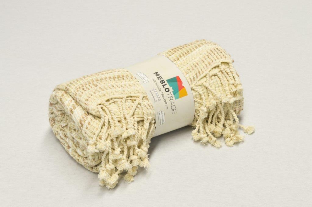 Prekrivač Plaid bež